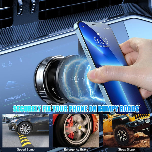 Car Dashboard Phone Holder 360° Vacuum Magnetic Phone Stand